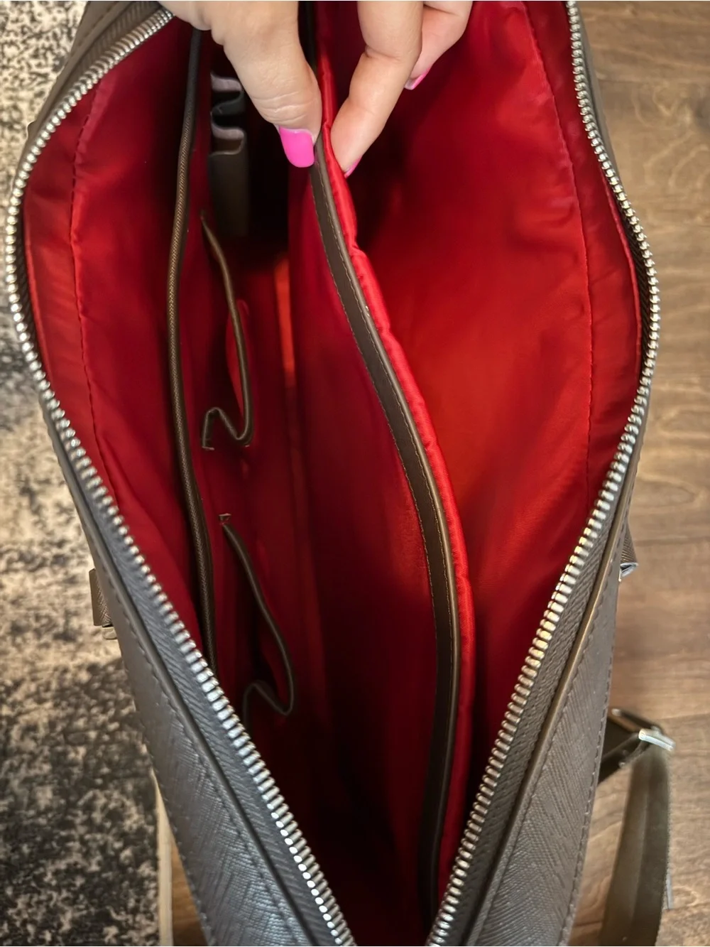 Brown Men’s Leather Maverick&Co Briefcase